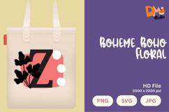 Boheme Boho Floral Monogram Product Image 1