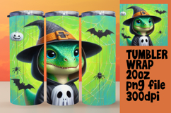 Sublimation Designs for 20oz Tumblers , Halloween Dino Product Image 1