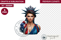 4th of July Character clipart, Patriotic Americana PNG Product Image 1