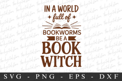 BookWorms Be A Book Witch Svg | Halloween Svg | Cricut Product Image 1