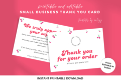Cute Small Business Thank You Card Template | Editable Canva Product Image 1