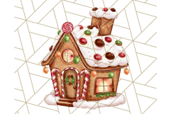 Cozy Christmas Bakery Clipart PNG, Holiday Cookie Art Product Image 3
