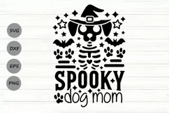 Spooky Dog Mom Svg, Halloween Mom Svg, Halloween Dog Svg. Product Image 1