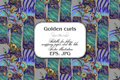 Golden curls. Seamless pattern. Product Image 3