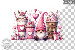 Valentine&#039;s Day Gnome - Valentine Clipart Sublimation Product Image 1