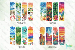 Summer 50 States Brushstroke USA Clipart Product Image 1