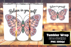 BEAUTY 20oz Tumbler PNG Wrap , Butterfly Product Image 1
