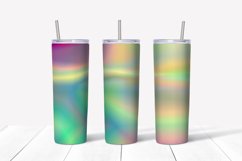 Pastel Multicolor Gradient Sublimation Skinny Tumbler Wrap Product Image 2