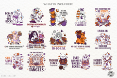 Funny Sarcastic Halloween Ghosts Clipart Product Image 4