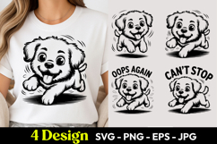 Oops Again Funny Dog SVG PNG Product Image 1