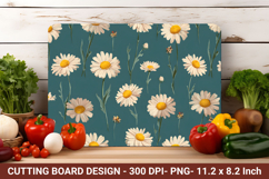 Vintage Daisy Flower Cutting Board | Cutting Board Png Product Image 1
