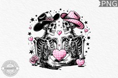 Valentine&#039;s Day Skeleton PNG - Valentine Clipart Sublimation Product Image 1