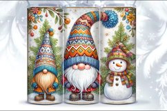 4 Gnome &amp; Snowman ChristmasTumbler Wrap 20 oz Product Image 4
