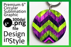 Sparkly Glittery Stripes Round Design Product Image 1