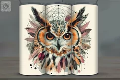 4 Owl Tumbler Sublimation, 20 oz Tumbler Wrap Product Image 3