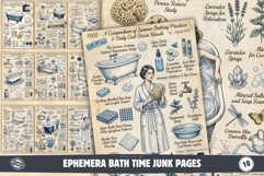 Ephemera Bath Time Junk Pages Product Image 1