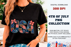Faux Patchwork USA PNG | Sublimation DTF Product Image 11