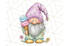 Ice Cream Gnome Clipart PNG Summer Dessert Art, Summer Gnome Product Image 3