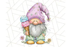 Ice Cream Gnome Clipart PNG Summer Dessert Art, Summer Gnome Product Image 3