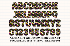 Halloween Alphabet png clipart, halloween letters doodle Product Image 5