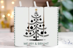 Merry &amp; Bright Svg | Christmas Svg | Svg Cut Files Product Image 1