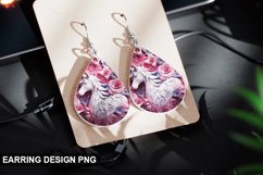 3D Unicorn Earrings Teardrop Sublimation - Unicorn Earrings Product Image 1