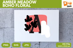 Amber Meadow Boho Floral Monogram Product Image 1