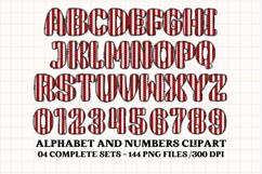4th July Alphabet png clipart, independence letters doodle Product Image 5