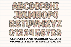 Fall Autumn Alphabet png clipart, fall autumn letters doodle Product Image 5