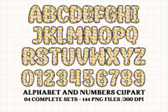Fall Autumn Alphabet png clipart, fall autumn letters doodle Product Image 5