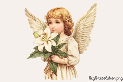 Antique Religiou Easter Clipart PNG Product Image 1