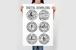 Dance Bundle SVG | Dance Svg Cut Files | Dancer Round Signs Product Image 3