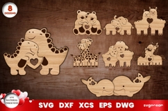 Keychains Laser Cut Mega Bundle | Glowforge | SVG Product Image 3