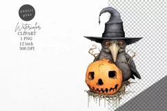 Halloween clipart, Raven clipart, Autumn clipart Product Image 1