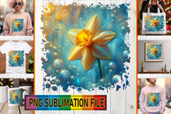 Sweet TOTE BAG Art Ideas PNG, 3D Flower Product Image 1