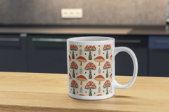Scandinavian Mushroom Folk Digital Paper, Seamless Pattern Product Image 11