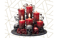 Gothic Christmas Clipart Dark Holiday PNG, Dark Christmas Product Image 3