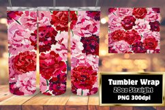 Whimsical Petals 20oz Tumbler Wrap Sublimation Product Image 1