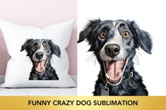 Funny Crazy Dog Sublimation, Dog Clipart Product Image 1