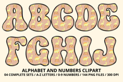 Cute Dinisaur Alphabet &amp; Numbers PNG - 300 DPI Clipart Product Image 2