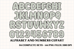 Boho tribal Alphabet png clipart, boho letters doodle Product Image 5