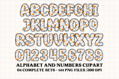 Halloween Alphabet png clipart, halloween letters doodle Product Image 5