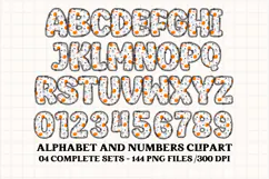 Halloween Alphabet png clipart, halloween letters doodle Product Image 5