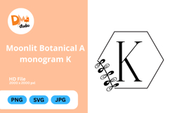 Moonlit Botanical Monogram Product Image 1