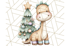 Christmas Dinosaur Party Png, Dino Clipart PNG Product Image 3