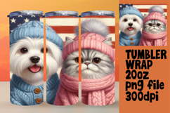 LUSH 20oz Tumbler Artwork for DIY , Dog and cat Product Image 1
