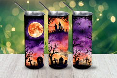 Witchy Halloween Tumbler Wraps 13 PNG Designs Product Image 5