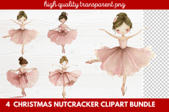 4 Christmas Nutcracker Clipart | Festive Holiday Nutcracker Product Image 1