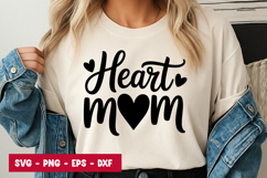 Heart Mom Script Typography SVG PNG Product Image 1