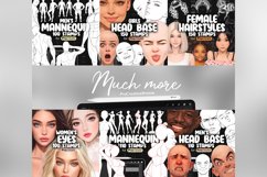 100 Procreate Men&#039;s Mannequin Stamp Brushes Product Image 11
